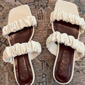 Staud Ruched Sandals